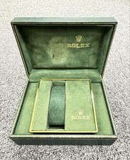 VINTAGE AUTHENTIQUE ROLEX boîtier boîte de montre USA bois américain cuir...