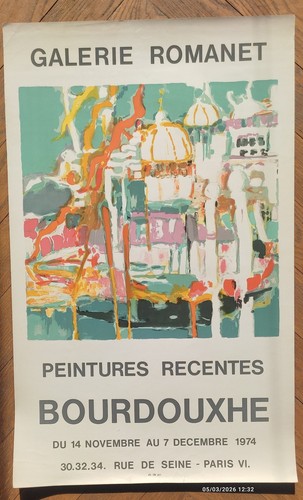 Affiche vintage art - art, 1974