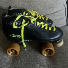 Vtg Labeda SP204 Roller Speed Skates Sz 8 ? Leather Quad Cruiser Pacer Derby