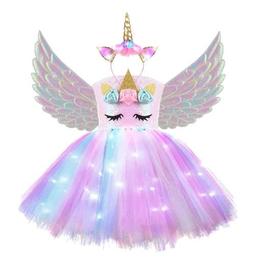 Robe tutu lumineuse licorne