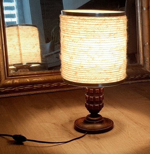 Lampe pied bois dlg charles - lampe,