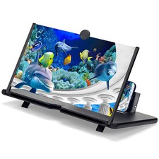 Screen Magnifier for Cell phone 2025 Newest Version 3D HD Video Phone Amplifier