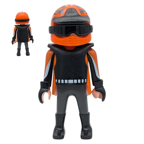 Playmobil figurine pilote noir