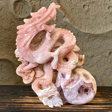 Natural quartz Pink Amethyst quartz Geode with  Amethyst Druzy - 3.4LB