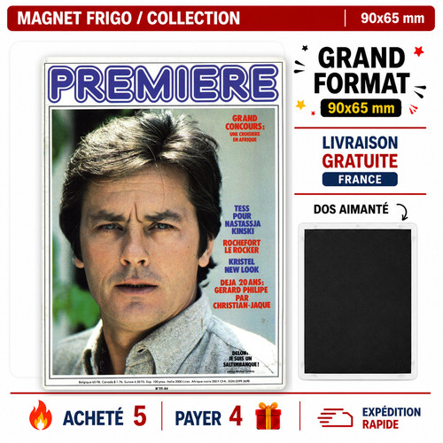 Magnet alain delon - 90x65, mm
