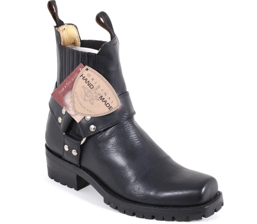 Bottines bottes bikers - bottines,