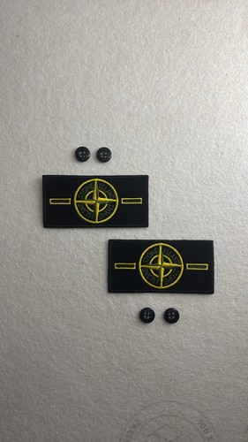 Patch stone island brodé - stone,