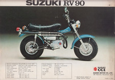 Motorcycle Moped Suzuki  RV 90 RV 125  Van Van sale brochure