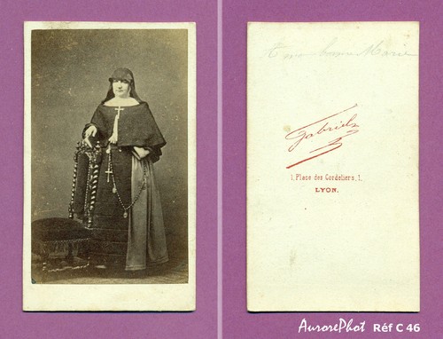 Cdv religion religieuse nonne - religion,