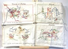 Ancien Canevas Broderie Walt