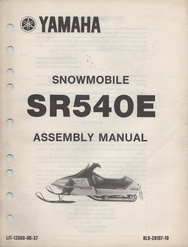1981 yamaha snowmobile sr540e - yamaha,