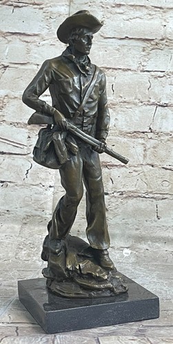Bronze sculpture western - bronze,