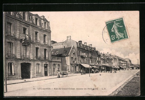 Cpa luc sur mer rue - rue, du