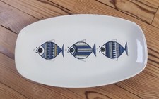Plat Villeroy et Boch Luxembourg Série " VIKING " Décor  Poissons