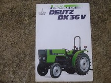 PROSPECTUS TRACTEUR DEUTZ DX