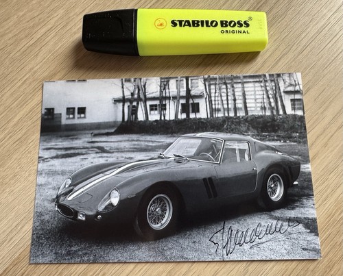 Photo signed ferrari 250 gto - photo,