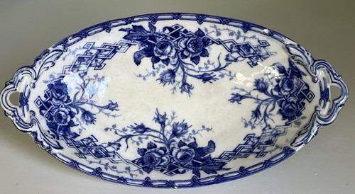 Ravier faïence bleue creil - de,