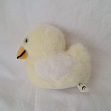 Peluche doudou canard jaune et