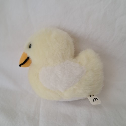 Peluche doudou canard - jaune, et