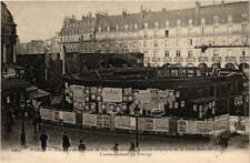 Old postcard AK PARIS Travaux du Métropolitain Dark elliptical box (676318)