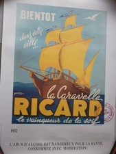 AFFICHE PUBLICITAIRE RICARD
