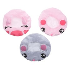 3 Pcs Bonnet De Douche À