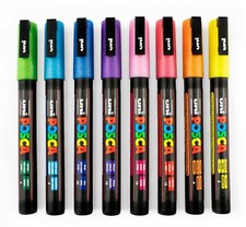 Université posca PC-3ML Paillettes Marqueur Peinture Art Stylo - Toutes Couleurs