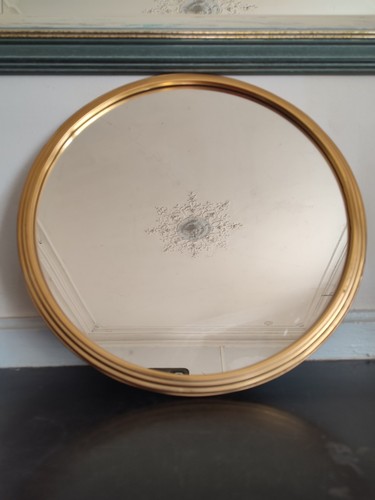 Plateau miroir art - miroir, rond