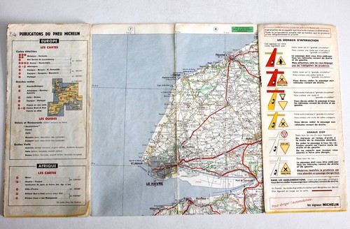 Carte michelin 1964 54 - michelin,