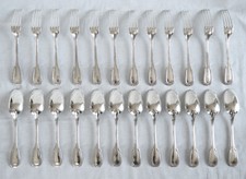 Solid Silver Household - Louis XVI Style - 12 Persons - Minerva Punch