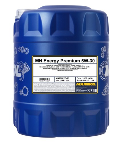 Litre mannol energy premium - 20,