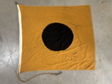 ?RARE Vintage Original 1960s California SURFING No Surf BLACK BALL Beach FLAG