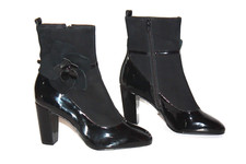 ANDRE Bottines boots Cuir Noir Modèle MAGDALENA TAILLE 37 ETAT NEUF