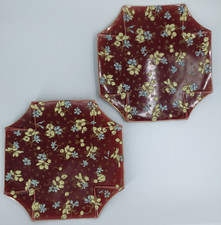 2 assiettes plats faïence