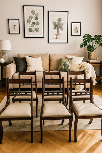 Lot chaises vintage - de,