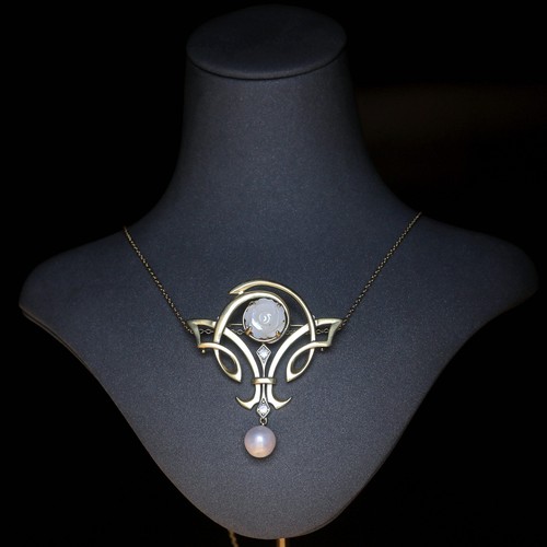 Collier pendentif broche - pendentif,