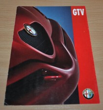 1998 Alfa Romeo GTV Brochure Prospekt German Edition