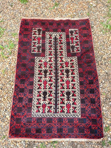Tapis afghan ancien laine - tapis,