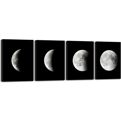Tableau lune éclipse déco - lune,