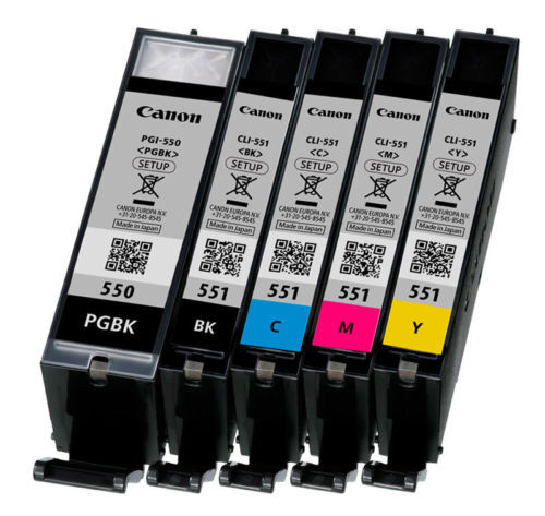 Pack canon pgi 550 - 5x, cli-551