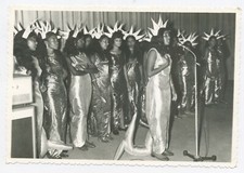 E446 Vintage Photograph Martinique Mermaid Party Costume 15.5x10.5cm