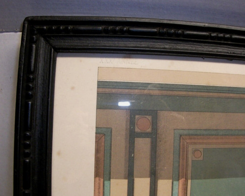 Cadre art déco bois 36 - cadre, 36,5