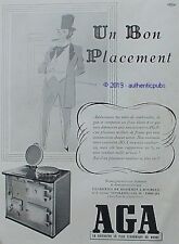 ADVERTISEMENT AGA LA CUISINIERE FONDERIES DE ROSIERES A BOURGES 1938 FRENCH AD