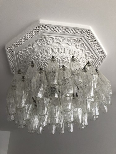 1950 ancien lustre poliedri - -,
