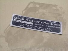 plate plaque radio us ww2 ALIM