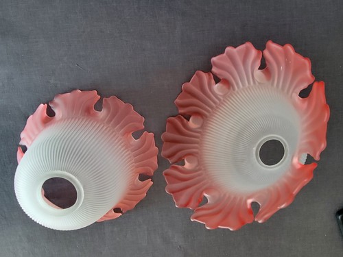 Lot abat jours opaline - 2,
