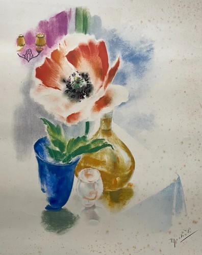 Coquelicot gravure couleur - coquelicot,,