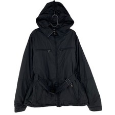 Napapijri Noir Veste Matelassée à Capuche Manteau Taille XL