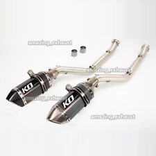 Slip On For Suzuki DRZ400SM DRZ400S 2000-2024 Exhaust System Link Pipe + Muffler
