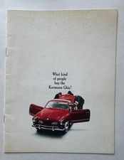 1962 VW Volkswagen Karmann Ghia Dealer Sales Brochure "What Kind of People..."